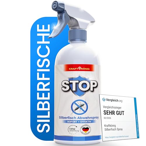 KRAFTKÖNIG Silberfisch Spray 500 ml - VERGLEICHSSIEGER - Hochwirksam – Ansicht 1