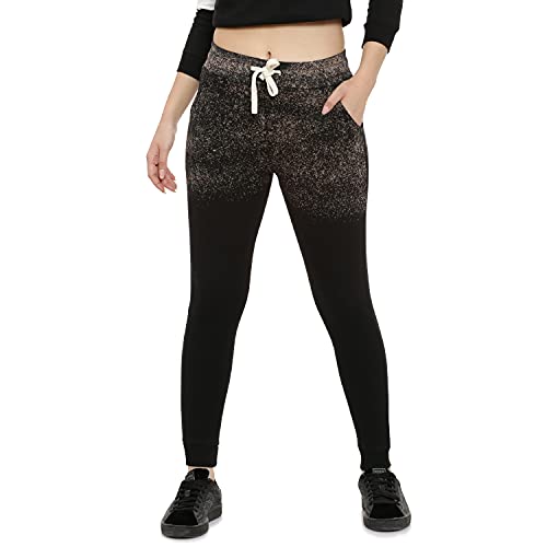Image of Campus Sutra Women's Jogger Regular Casual Pants (CT21 TPSHD W PLN BLBG L Black L)