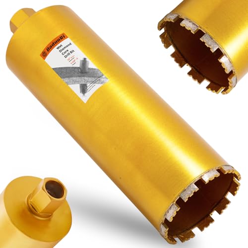 Image of 5 Inch Wet Core Drill Bit, 5 inch Core Bits for Concrete, 14 inch Drilling Depth, 1-1 /4 inch-7 Thread Diamond Core Drill for Cured Concrete, Hard Masonry, Brick Block, Solid Cement, Stucco, Stone (127mm)