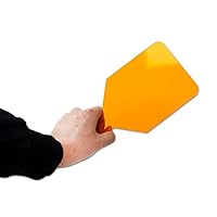 Vista 4 de SNAWOP Escudo de luz de curado dental de mano LED/UV Protección de luz Ojo/Cara Placa de placa naranja (1PCS)