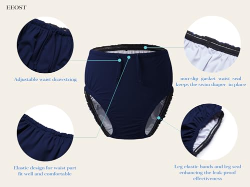 Image of Youth Special Needs Reusable Swim Diapers Swimwear for Incontinence