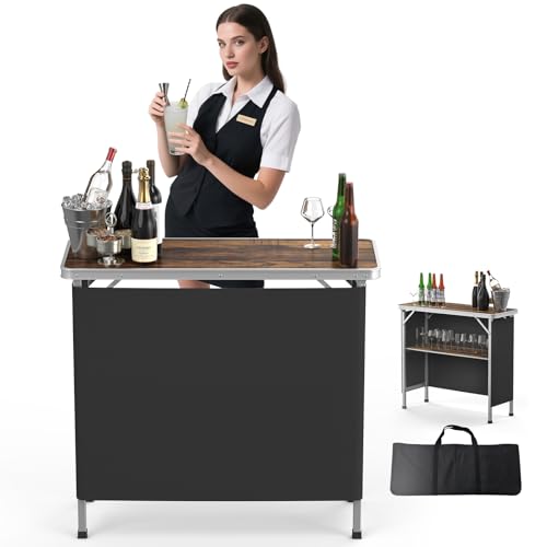 VINGLI 39 Portable Bar Table for Events and Outdoor