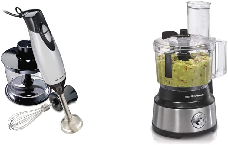 Hamilton Beach 4-in-1 Electric Immersion Hand Blender with Food Processor & Vegetable Chopper Hamilton Beach 4-in-1 Electric Immersion Hand Blender with Food Processor & Vegetable Chopper