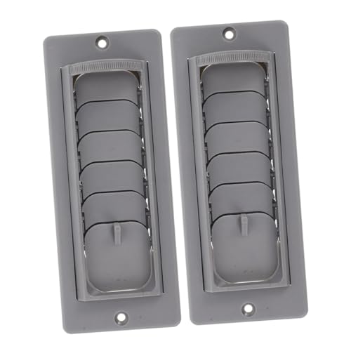 Alipis 2Piezas Rejilla de Ventilación de Aire Acondicionado para Vehículos de Compatible con Coches Camiones y Excavadoras Instalación la Circulación de Aire Material Abs Duradero