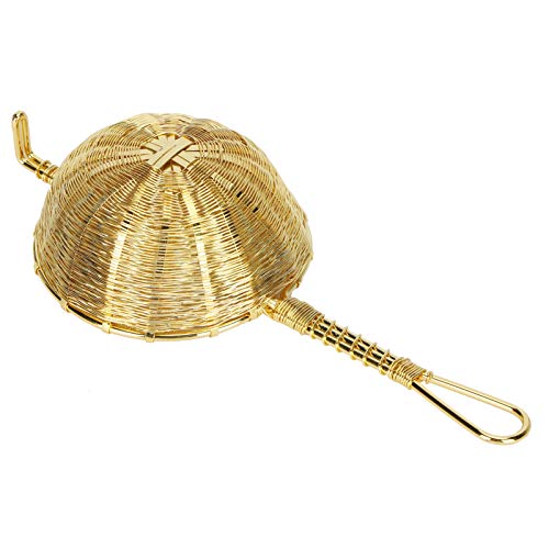 Artisan Copper Tea Infuser Strainer, Reusable Tea Filter with Extended Handle, Double-Layered Fine Mesh for Loose Leaf Tea, Ideal Teapot Accessory for Home or Office - Image 5