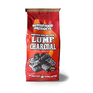 Betterwood Products 3317 100% All Natural Hardwood Lump Charcoal for Outdoor Grill and Smoker, 17.6 Pounds