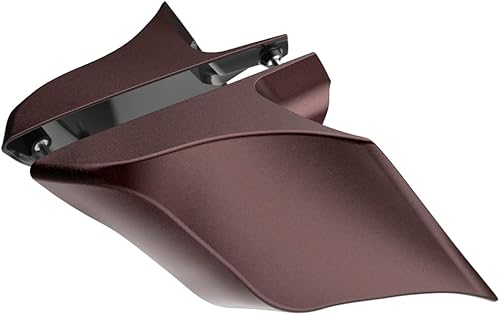 Miniatura 290 de Advanblack Barracuda - Cubiertas laterales estiradas plateadas (brillantes), paneles extendidos para Harley Touring Street Glide Road Glide Electra