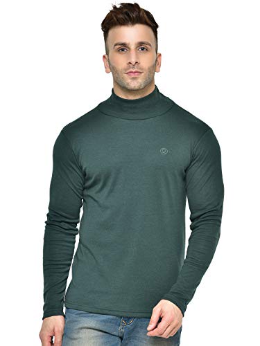 Image of CHKOKKO Men's Winter Wear Cotton High Neck Full Sleeves Regular Fit T-Shirt
