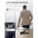 Luggage Tracker, Key Finder, Smart Bluetooth Tracker Pairs with Find My (iOS Only), Item Locator for Wallets, Keys，Louder Alert, Replaceable Battery (White) - Image 5