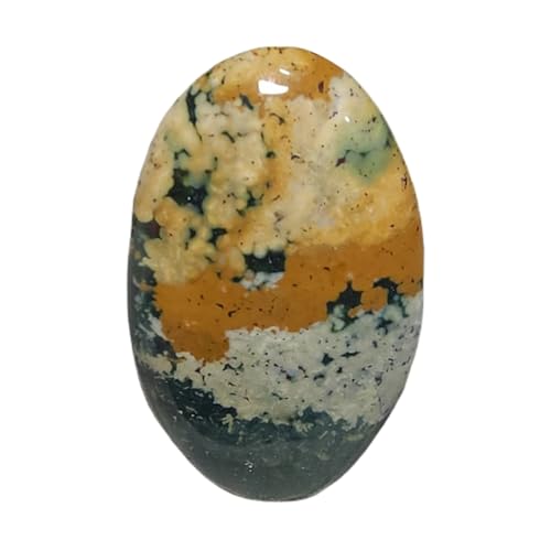 Jaspe océan naturel cabochon ovale 35x22x6mm pour création de bijoux DIY