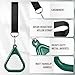 LadyRosian Trapeze Bar Swing Monkey Bars Hanging Ninja Rings Warrior Slackline Obstacle Course Kits for Kid Playground Equipment Accessories (Green)