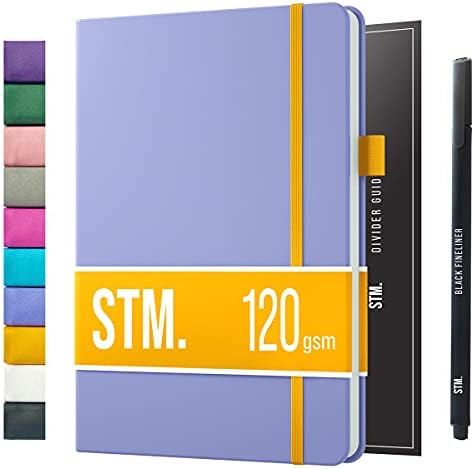 Bullet Journals | Dotted Journal Notebook | Dot grid notebook | A5 hard cover vegan leather | 160gsm thick paper | Lay flat bujo | Scribbles That Matter - Iconic | Dot journal | For women and men