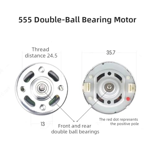 Moteur 555 couple élevé avec double roulement pour perceuse