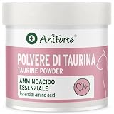 AniForte Taurina per Gatti 100g - 100% taurina Pura al 100%, Essenziale per Il Sistema nervoso, Sistema immunitario, Retina, metabolismo, Funzione cardiaca e Sistema cardiovascolare, Senza additivi