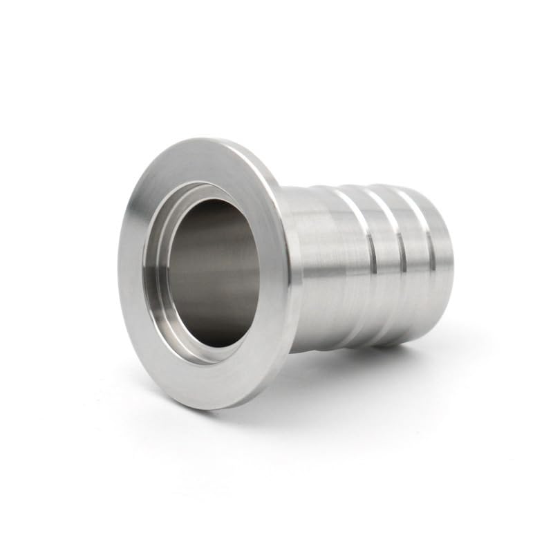 1 Stück Edelstahl 304 KF40 Vakuumschlauchtülle OD6 8 13 16 20 25 38 mm Flanschadapter Rohrverschraubungsklemme (Color : KF40, Size : 25mm)