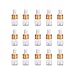 HEALLILY 50Pcs 2Ml Contagocce Bottiglia di Vetro Portatile Distributore di Olio Essenziale Fiala di Liquido Cosmetico Subpackaging Bottiglia per La Casa di Viaggio Esterna