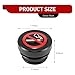 Cuymoap Car Cigarette Lighter Socket Cover, No Smoking Sign Safety Cap with Sealing Rubber Ring, Waterproof Anti-rust Decorative Plug, 12 Volt Power Source Car Outlet Protector (Black)