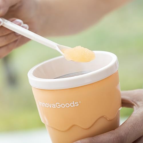 InnovaGoods - Becher für Eis & Slush-Eis mit Rezepten, Schnelle Zubereitung 5-10 Min, Kreatives Kochen, 150ml, Bunt, Kunststoff – Bild 4