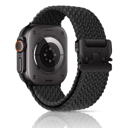 chinbersky Plecione opaskie kompatybilne z Apple Watch opaski 42mm 41mm 40mm 38mm, męskie damskie nylonowe sportowe opaski z zamkiem typu parasol do iWatch SE Seria 10 9 8 7 6 5 4 3 2 1 Ultra