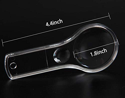 Hapy Shop 18 Pack Hand Lens 5X And 15X Magnifiers Handheld Plastic Magnifying Glasses For Home, Classroom Use Portable Reading Magnifiers #TOP2