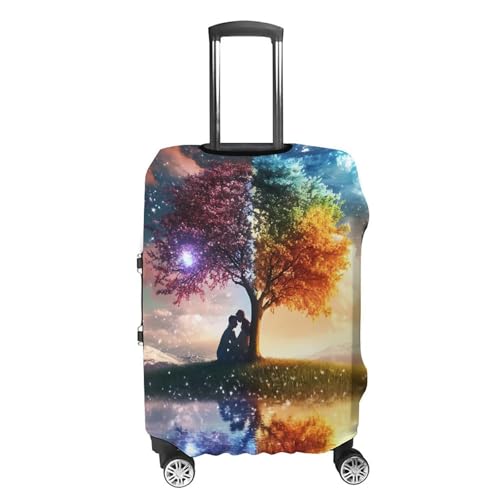 Tree And Life Unisex Luggage Cover Washable Travel Suitcase Case Elastic Baggage Protective Covers M4