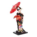 Vibrantes : fabriquées avec des matériaux, statues de filles japonaises en kimono conservent leurs couleurs vibrantes et leurs détails complexes, leur permettant de rester au fil , figurines de filles d'inspiration japonaise, décoration d'intérieur japonaise