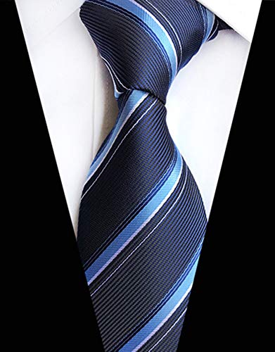 Image of Men's Necktie Classic Silk Tie Woven Jacquard Neck Ties 9 PCS
