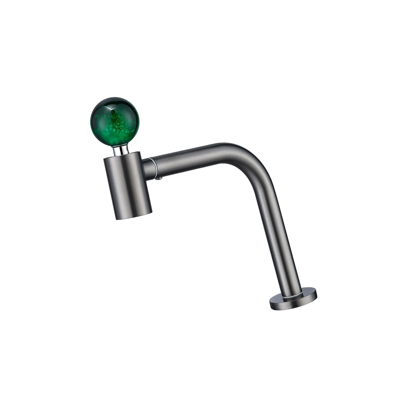Msioytog Grey Premium Rustless Steel Sink Faucet Ball Handle And 360 Degree Rotations For Smooth Operations Comfort Rustless Steel Sprays Faucet