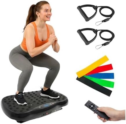 Vibration Plate Exercise Machine Vibration Full Body Shaker Stand Vibrator Shaker Board Gym for Weight Loss Fat Burner for Women-image-30
