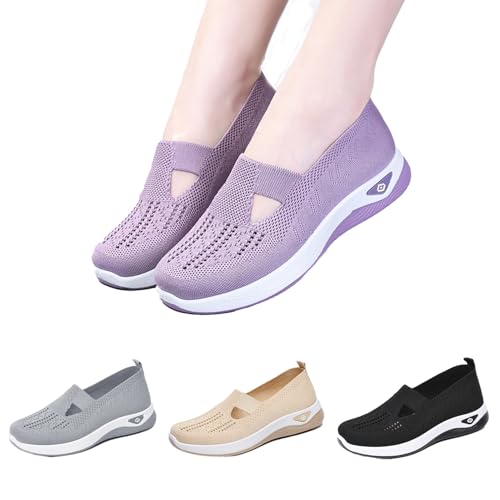 Orthopedic Shoes for Women,Slip-On Sneakers-Wide Width, Breathable, Arch Support & Non-Slip, Ideal Lightweight Walking Shoes for Nurses, Food Service & Daily Use4