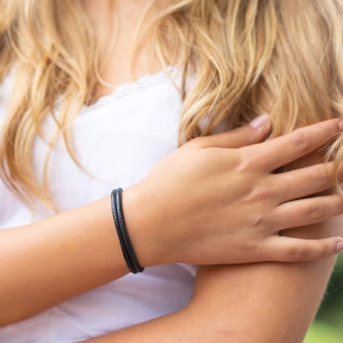 Pulsera gruesa de cuerda de nylon encerada 3mm unisex miniatura 6