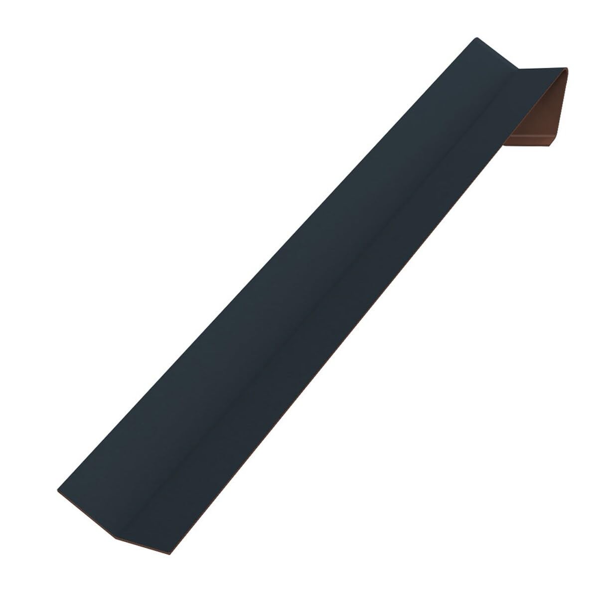 Esquina interna de madera de 135 grados en color gris antracita para salones modernos