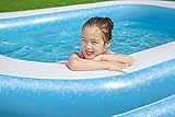 Bestway Family Pool, Pool rechteckig für Kinder, Leicht aufbaubar, Color, 262 x 175 x 51 cm