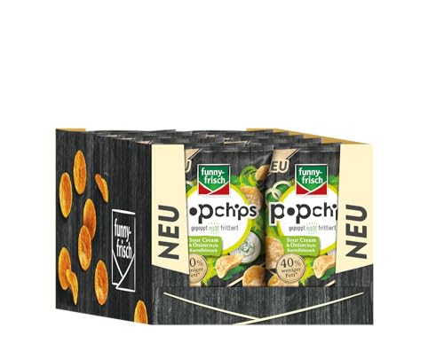 funny-frisch Popchips Sour cream und Onion Style, 12er Pack (12 x 80g)