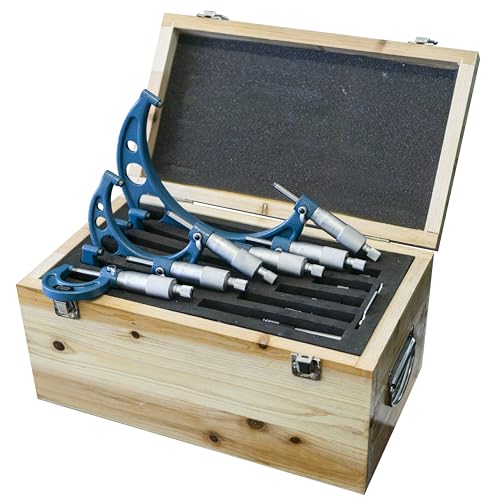 SOGI MIC-0-150 micrometri per esterni in set 6 pz - 0 ÷150 mm - micrometro centesimale assortimento