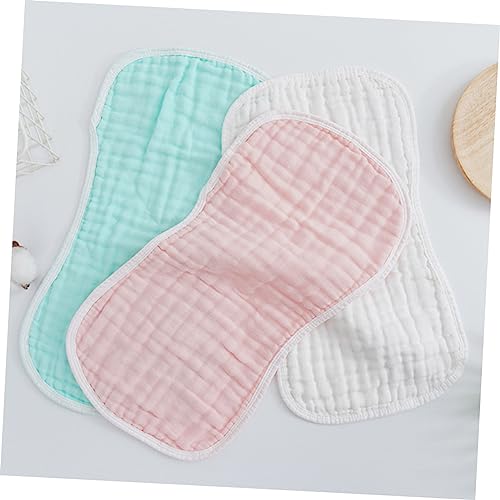 5Pcs Cotton Burp Cloths Soft Absorbent Newborn Burp Rags for Drooling Spitting Up Lightweight Quick Dry Necessities Grey4