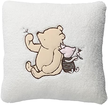 Lambs & Ivy Storytime Pooh Soft Faux Shearling Nursery Throw Pill...