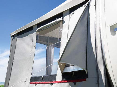 dwt Paradies III 300, Wohnwagen Vorzelt mit Tiefenmaß von 300 cm, wetterfestes Polyestergewebe, UV-Schutz, Ganzjahreszelt mit 2-teiliger Vorderwand, Größenauswahl:Gr. 19 Umlaufmaß 1091-1120 cm