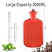 Enema Bag Kit with 5ft Hose Coffee Enemas at Home Water Shower Douche Colon Detox Cleanse Kit with Tubing, Tips, Clamp and Hook (RED, 2 L)