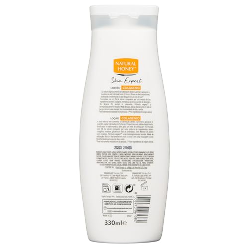 Miniatura 3 de Natural Honey, Skin Expert Loción Corporal con Colágeno, Efecto Reafirmante con 3% de Sérum Activo, 72H de Hidratación Profunda, Textura Ligera, Rápida Absorción, Apto para Todo Tipo de Pieles