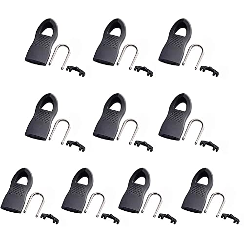 Lot de 10 tirettes de fermeture éclair de rechange pour vêtements, sac de voyage, valise, sac à dos, fermeture éclair pour tente Cover