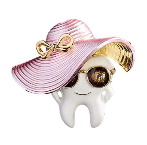 Image of 1PCS /6PCS Dental Pin Cute Enamel Dental Brooch Fashion Unisex Cartoon Clothing Badge Lapel Pin Campus Clothing Accessories Medical Jewelry Souvenir Gift Doctor Nurse Graduate Student