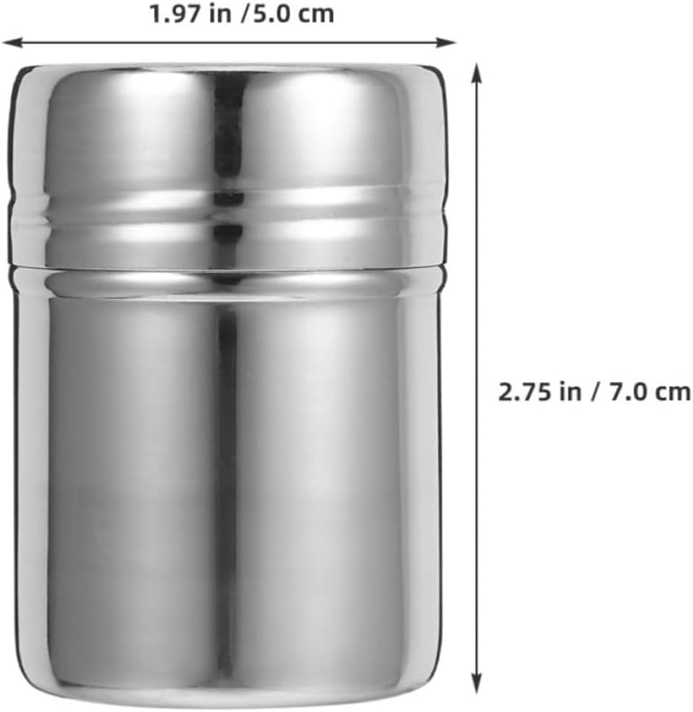 2 Pack Stainless Steel Fine Mesh Powder Shaker Sifter for Baking