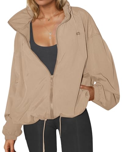 Yousify Womens Waterproof Rain Jackets Lightweight...