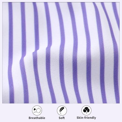 Image of HAPPYMA Baby Swimsuit Toddler Girl Bathing Suit Summer Stripe Bikini Set Beach Two Piece Swim Wear