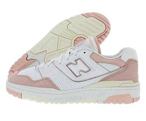 New Balance 550 Womens White Pink Sea Salt Size 9.5