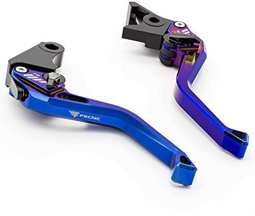 FXCNC Motorcycle 3D Plating Short Adjustable Brake Clutch Levers Compatible with CAPONORD/ETV1000 02-07,Moto Guzzi Griso 06-16,BREVA 1100 06-12,Stelvio 08-16,1200 Sport 07-13