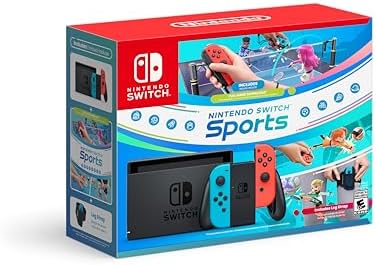 Nintendo Switch with Switch Sports + Leg Strap Bundle - Nintendo Switch Sports Bundle Edition