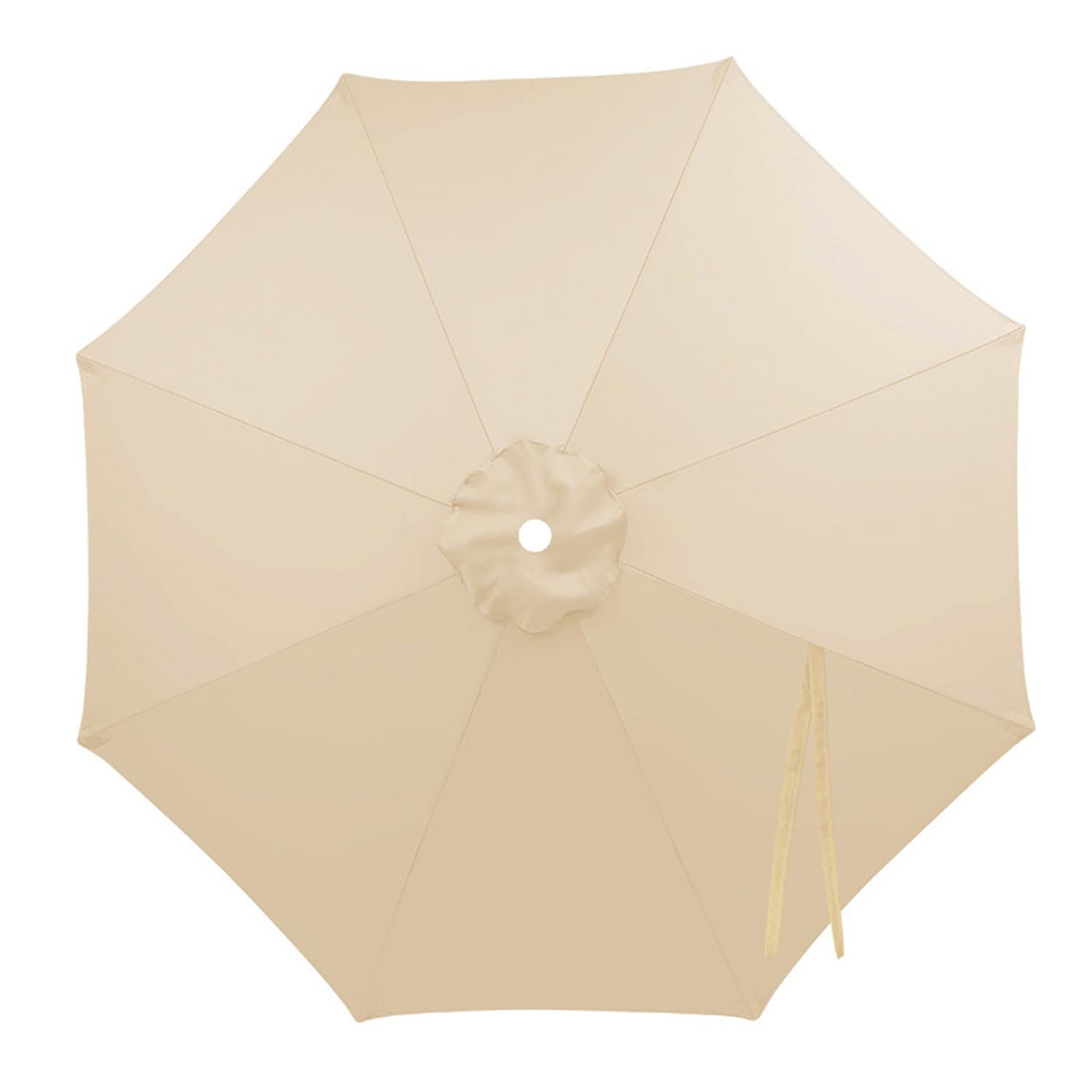 SPXMQSS Patio Umbrella Replacement Canopy Replacement Parasol Canopy Garden Umbrella Uv-Protective Parasol Cover Parasol Replacement Cover 8 Ribs Beige 2.8 m