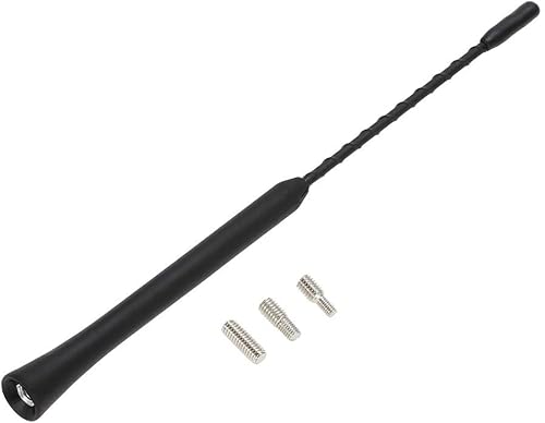 Miniatura 2 de SMANNI 9 Inch Universal Antennas Aerials Anti Noise Beesting Aerial FM Radio Antenna with Screws Aerial Car Styling fit for BMW